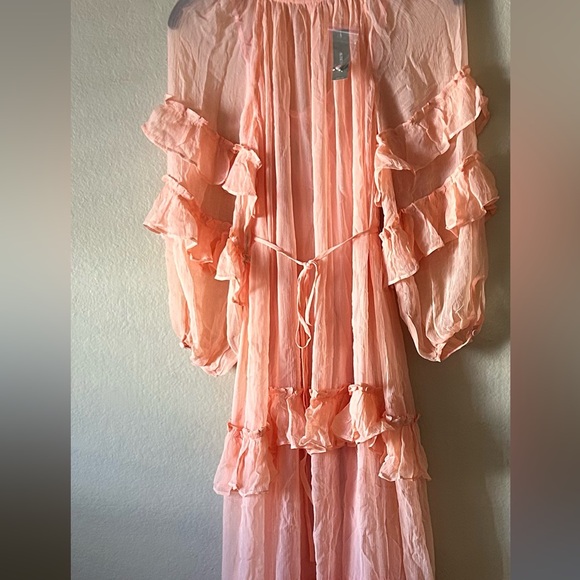 J. Crew tiered ruffle Orange Maxi dress - Picture 13 of 13